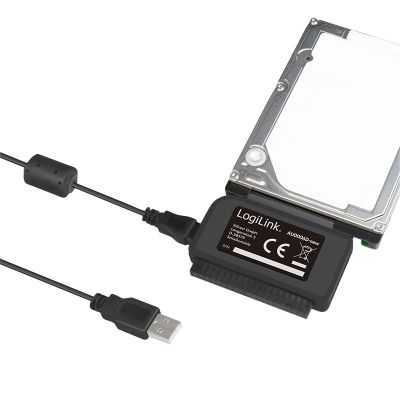 7. Logilink USB 2.0 zu IDE und SATA 2,5" / 3,5" Adapter Schwarz (AU0006C)