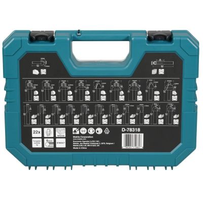 MAKITA-SCHNEIDERSATZ 22-teilig 6 mm UNIVERSAL