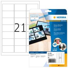 HERMA 4904 Bedruckbare Etiketten, weiß, selbstklebend