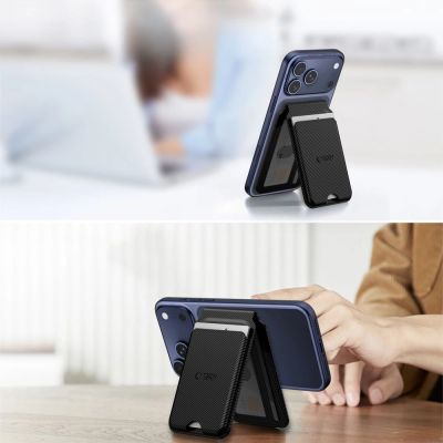 3. Tech-Protect MagWallet Stand MagSafe Magnetische Handyhülle – Schwarz