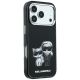 4. Karl Lagerfeld Smooth Karl & Choupette Bodies Sketch MagSafe Hülle für iPhone 18 Pro / 17 Pro - Schwarz