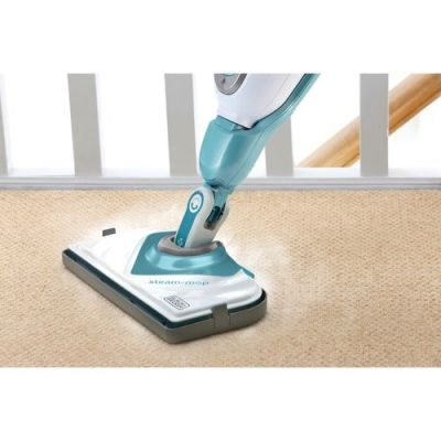9. Black & Decker BHSM166DSM Dampfreiniger/Dampfmopp 0,5 l 1600 W Farbe Aqua, Weiß