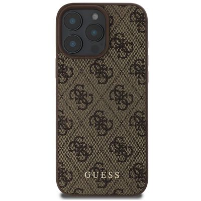 3. Guess 4G Classic Hülle für iPhone 16 Pro Max – braun