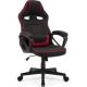 SENSE7 Knight Stoffsessel, schwarz und rot