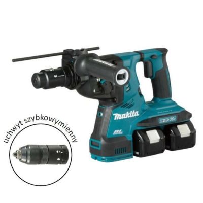19. Makita Schlagbohrmaschine 2x18V DHR281PT2J 2,9J 2x5,0Ah BL + Handgriff