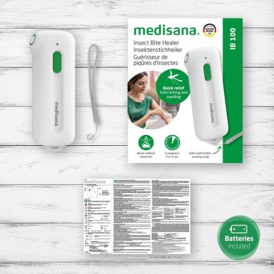 13. Gerät zur Behandlung von Insektenstichen Medisana IB 100, 2 Programme | kompakt | 97 x 37,5 x 20 mm