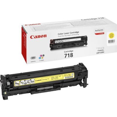 Canon CRG-718 Y Tonerkartusche, 1 Stück, Original Gelb
