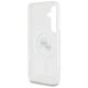 7. Karl Lagerfeld Button Case mit Karl & Choupette Logo-Print, MagSafe, Samsung Galaxy S25, Weiß