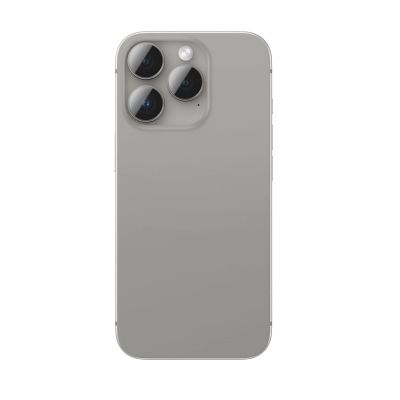 2. AmazingThing AR Aluminium 3-Linsen-Glas mit Kameralinsenrahmen für iPhone 16 Pro / 16 Pro Max - Grau