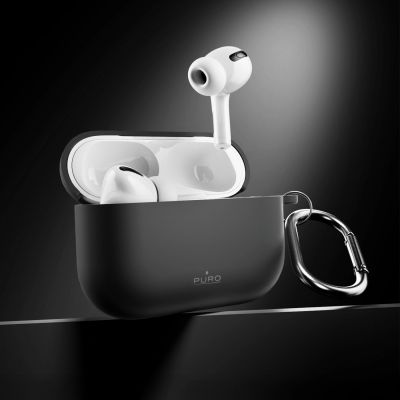5. Puro Icon Hülle für AirPods Pro 3 – Schwarz