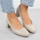 6. Beige Sergio Leone PB291 Pumps mit Blockabsatz