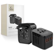 Tech-Protect TA200 EU / UK / US / AU-Adapter - schwarz