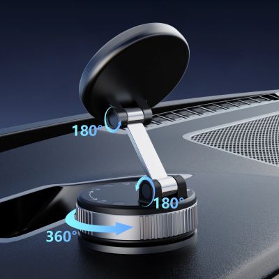 3. Dudao F24PRO MagSafe-kompatible Autohalterung mit Saugnapf für Windschutzscheibe oder Armaturenbrett – Schwarz