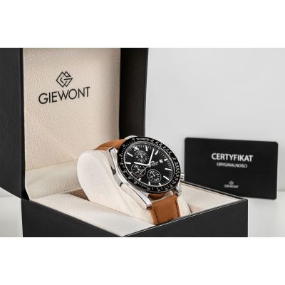 8. Giewont Herrenuhr Chronograph Saphirbraun Schwarz GW8720-A1