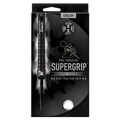 5. Harrows Supergrip Black Darts 90% Stahlspitze SupergripBlack90%