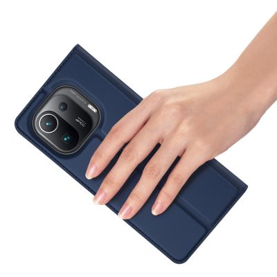 8. DUX DUCIS Skin Pro Holster Cover Flip Cover für Xiaomi Mi 11 Pro blau