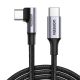 2. Ugreen US334 70645 USB-C (gewinkelt) / USB-C (gerade) Kabel 100 W PD 2 m – schwarz