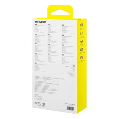 6. USB HUB 6in1 Baseus Metal Gleam Series II USB-A/USB-C/USB-C PD/HDMI/RJ45 - schwarz