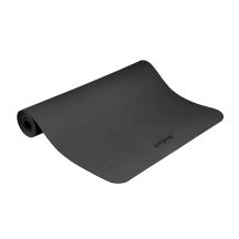 Gymnastikmatte für Yoga, Pilates, Fitness, 200 x 90 cm, 1 cm dick, TPE-Material, schwarz, REBEL ACTIVE