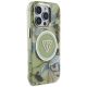 4. Guess Glitter Flowers Triangle Buttons MagSafe Case für iPhone 16 Pro Max grün