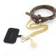 2. Guess 4G Chain CBDY Strap – braun