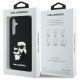7. Karl Lagerfeld 3D Rubber Karl&Choupette Hülle für Samsung Galaxy S24 FE - Schwarz