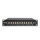 3. Digitus Patchpanel 10'' 12x RJ45, LSA-Level, Cat.6A, geschirmt, 1 HE, schwarz, Kabelführung