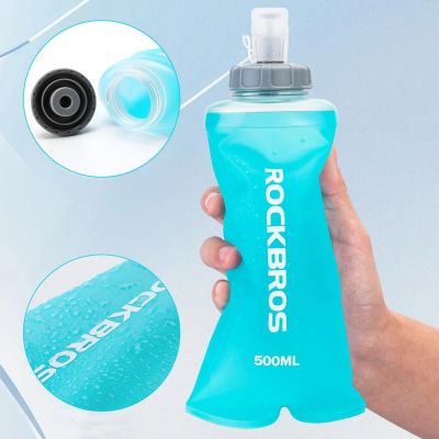 3. Rockbros 35210027001 Softflask Trinkflasche 500 ml - hellblau
