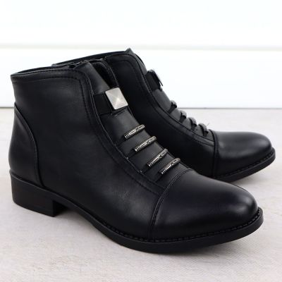 19. Schwarze Damen-Arbeitsstiefel mit Socken Sabatina