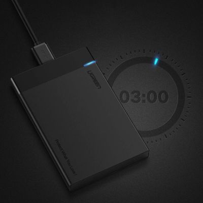 16. Ugreen Schacht für HDD SSD Festplattengehäuse 2,5'' SATA USB 3.2 Gen 1 (5 Gbps) Micro USB SuperSpeed + 0,5 m Kabel schwarz (US221 30848)