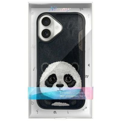 12. Nimmy Big Eyed Pet 2.0 Panda Hülle für iPhone 16 - Schwarz