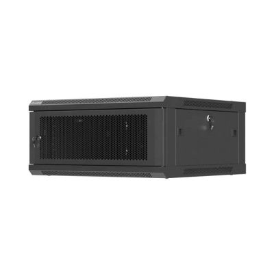 LANBERG Wandregalschrank 19" 4HE 600x600 SCHWARZ PERFORIERTÜREN (FLACHVERPACKT)