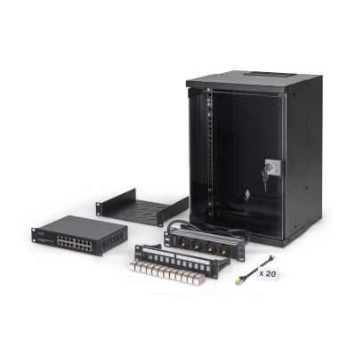 18. 10-Zoll-Netzwerkpaket, 9U-Rack und Hardware, bl SOHO Pro-Version, keine Montage erforderlich