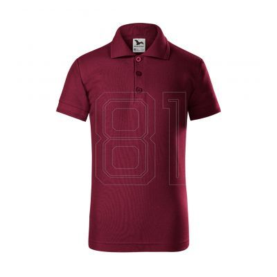 2. Kinder-Piqué-Poloshirt (Granat)