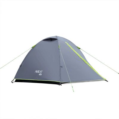 NILS CAMP Explorer NC6004 3-Personen-Campingzelt, grau