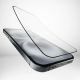 4. Puro Flexible Glass D3O Hybridglas mit schwarzem Rahmen für iPhone 16 Plus / iPhone 15 Pro Max / iPhone 15 Plus