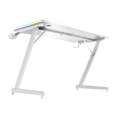 6. TRUST GXT 709W LUMINUS RGB WEISS Gaming-Schreibtisch