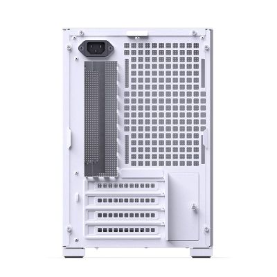 26. Jonsbo D32 STD PC-Gehäuse, Weiß, Mini-Gehäuse, mATX, gehärtetes Glas – Weiß