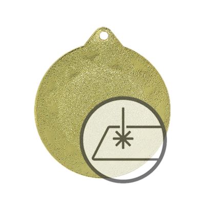 2. Medaille mit Gravur auf Laminat