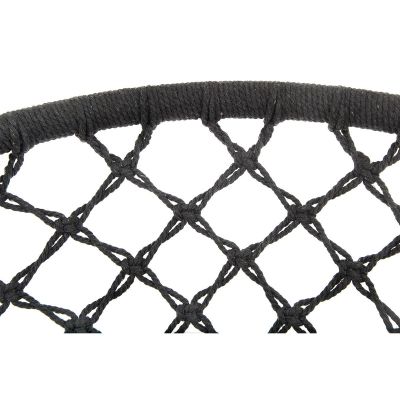10. Durchbrochene Hängematte, Hängesessel Storchennest, 80 x 60 cm, Dunkelgrau