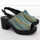 2. Damen-Sandalen mit Blockabsatz und Flechtdetail M.Daszyński MR23126-7