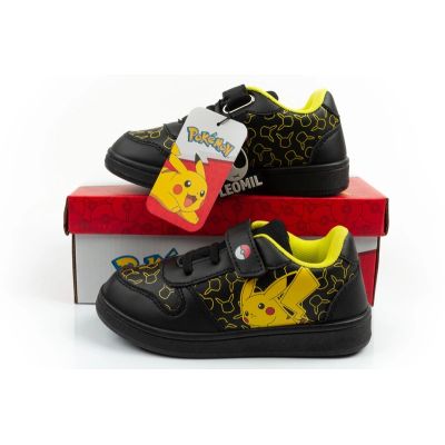 10. Leomil Kinder-Sportschuhe Pokémon-Sneaker, leicht, mit Klettverschluss, schwarz