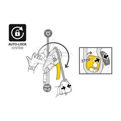 5. Schwarze Abspannleine von PETZL