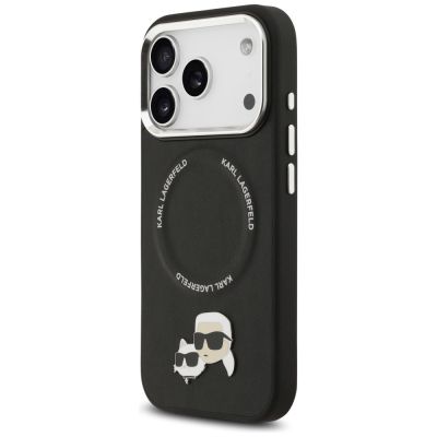 2. Karl Lagerfeld Karl & Choupette Pins MagSafe Case für iPhone 17 Pro - Schwarz