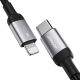 6. Joyroom Extraordinary Series A10 Lightning / USB-C PD 20W Kabel 1,2 m - Schwarz