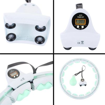 13. Hula Hoop HMS HHW06 mit Noppen, Gewicht und Zähler grün