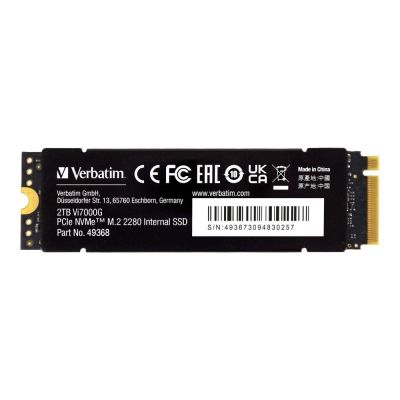 3. Verbatim Vi7000G 2 TB M.2 PCI Express 4.0 NVMe SSD