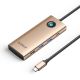 Orico PW11 8-in-1 USB-C Dockingstation (2x USB-A 3.0, 1x USB-A 2.0, 1x USB-C 3.0, 1x USB-C PD 100W, 1x HDMI 4K 60Hz, 1x VGA 1080p 60Hz, 1x RJ45 Gigabit Ethernet) – Roségold