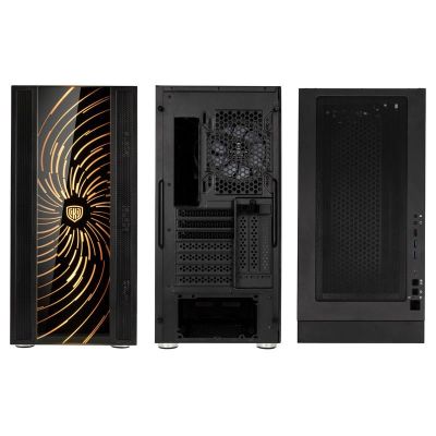 6. Kolink Unity Adapt ARGB Midi Tower Schwarz, Transparent