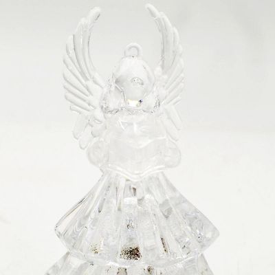 5. Dekorative Engel aus Acryl, 9 cm, mit LED-Beleuchtung, 3 Stück